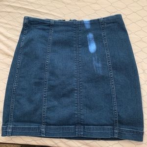 Free People jean skirt